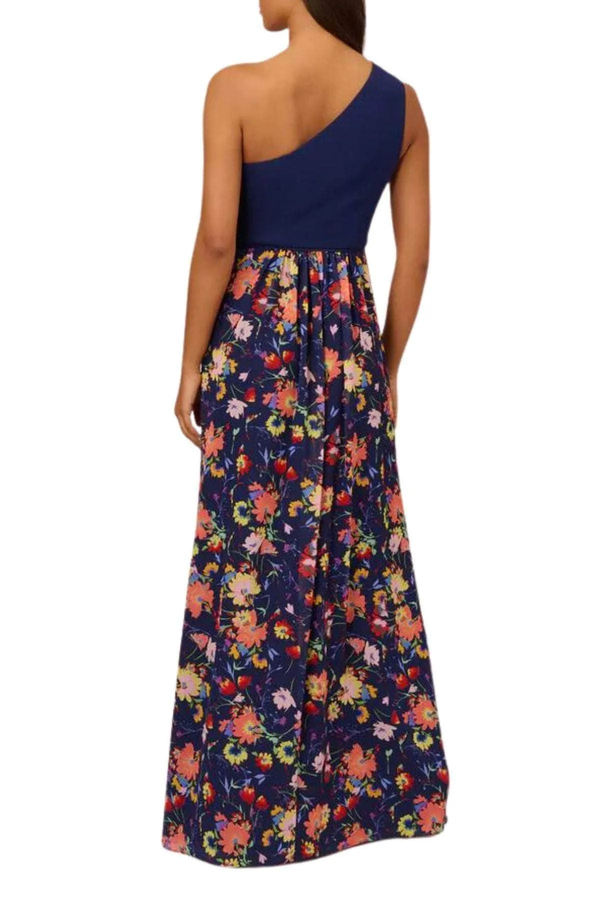 Adrianna Papell AP1E210586 - One Shoulder Floral A-Line Evening Dress