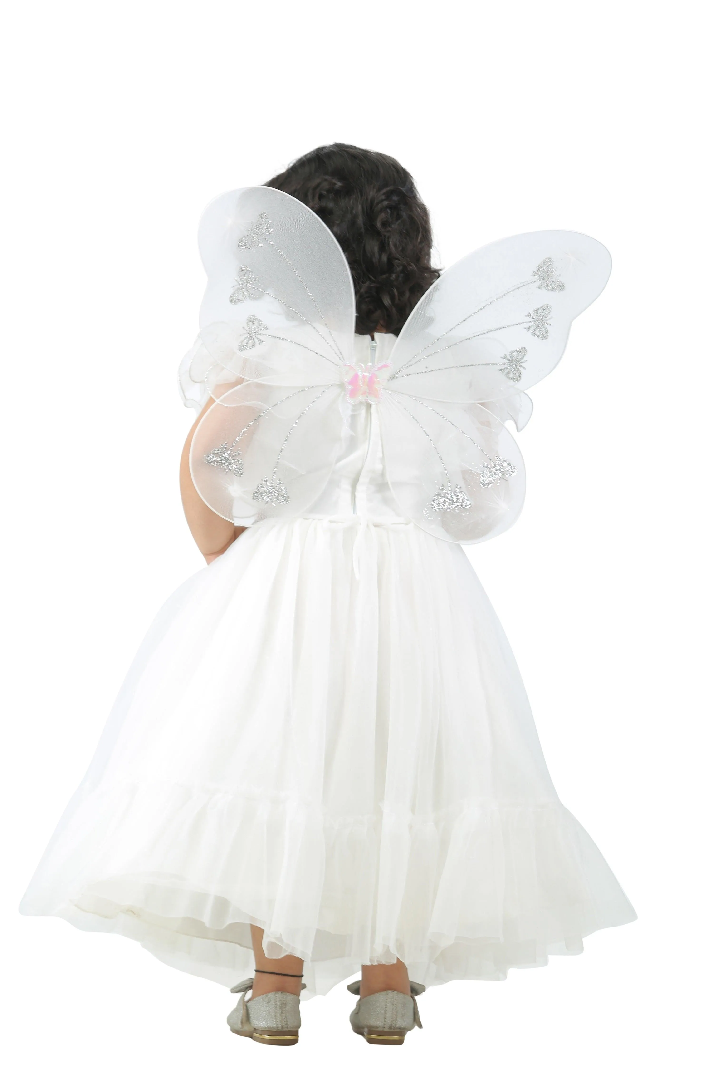 Ahhaaaa Kids Cotton A-Line Maxi Dress/Angel Pari Dress/Christmas Gown