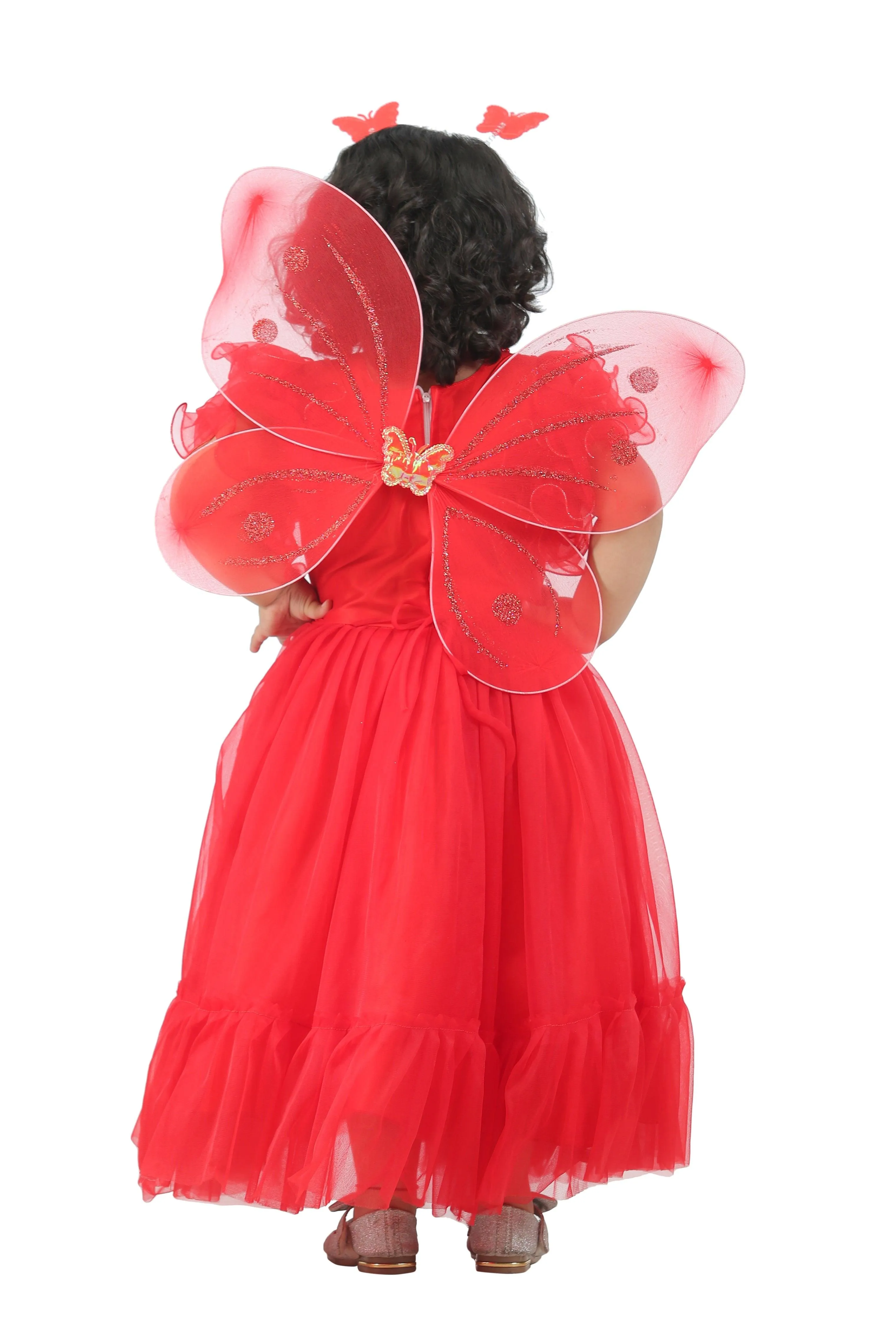 Ahhaaaa Kids Cotton A-Line Maxi Dress/Angel Pari Dress/Christmas Gown
