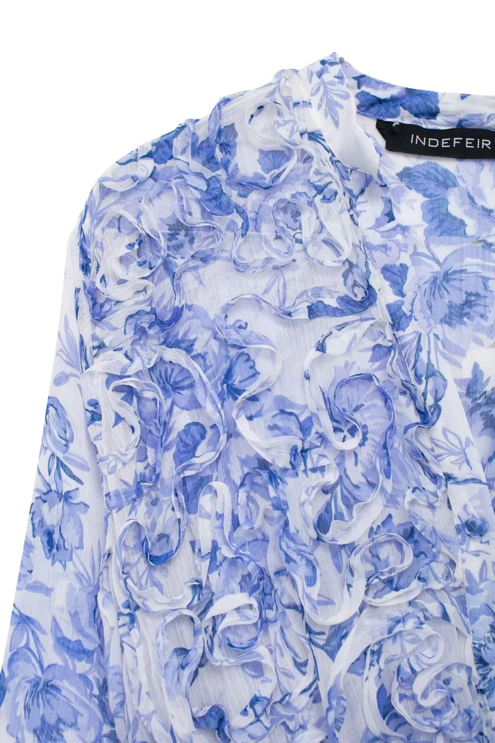 'Audrey' Layered Embellished Printed Dress