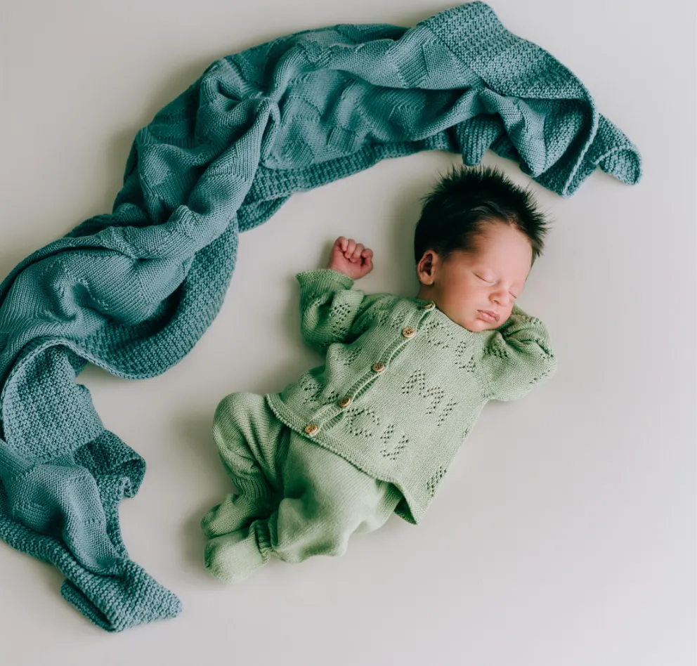 Camouflage Jeans Babydecke
