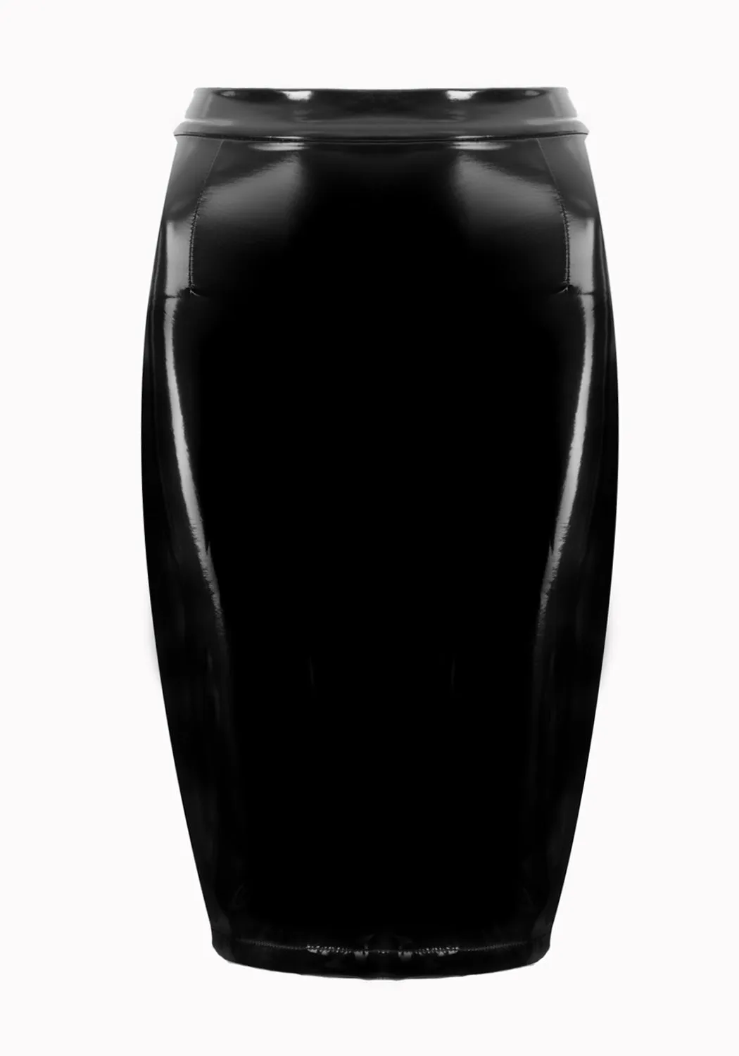 Stylish Dominion Midi Vinyl Skirt