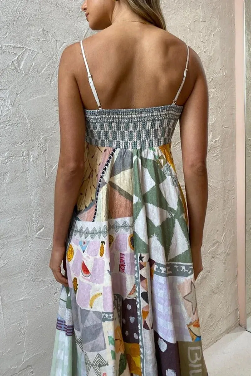 DressBetty - 2024 Sexy Backless A-line Maxi Swing Boho Dress