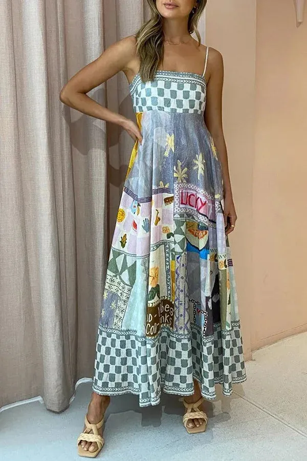 DressBetty - 2024 Sexy Backless A-line Maxi Swing Boho Dress