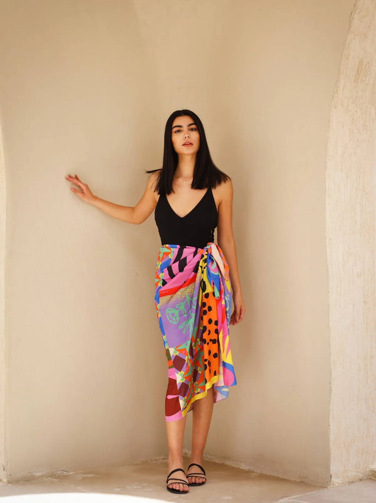 Egyptian Goddess In Summer Patchwork Wrap