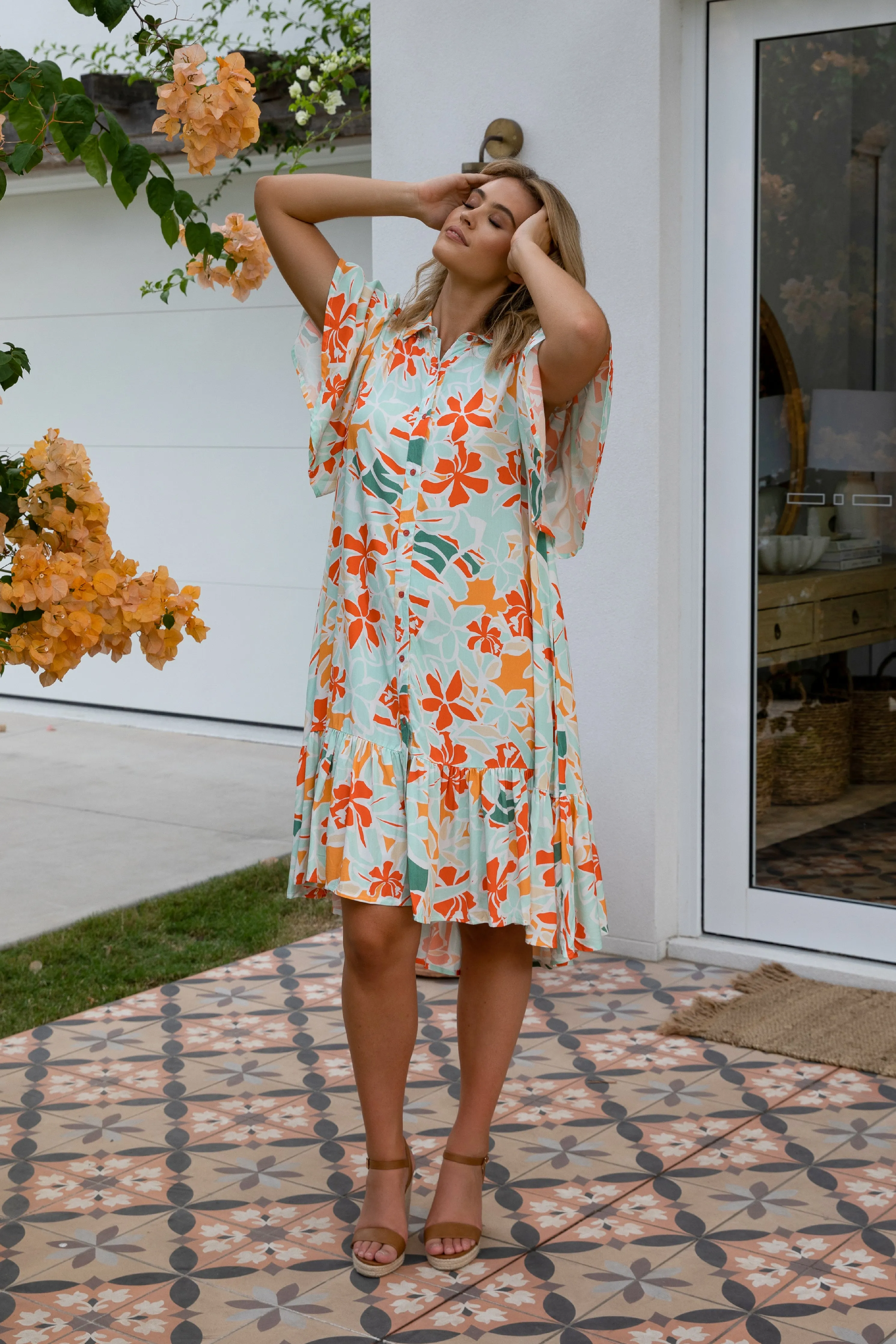 FINAL SALE Capri Dress in Palmero