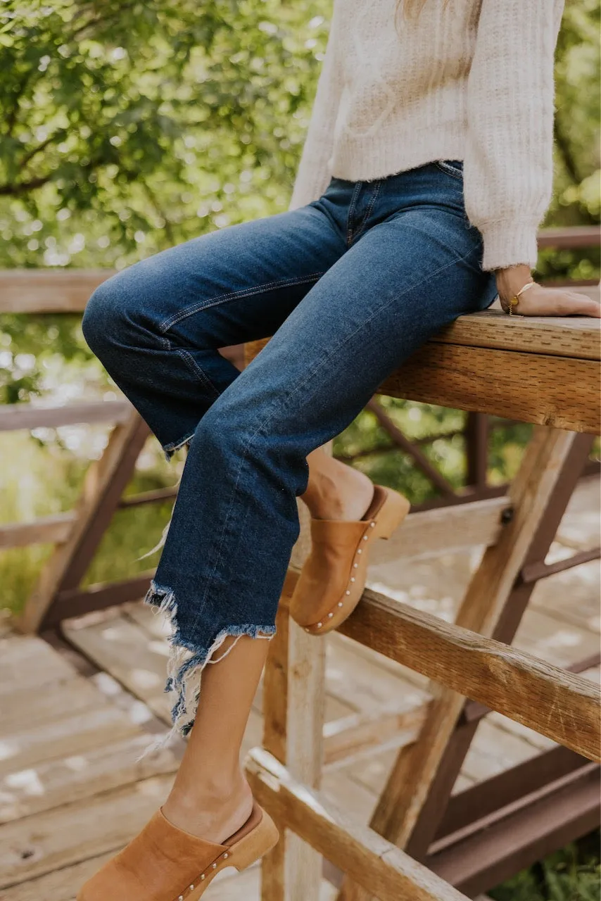 Free People Maggie Mid-Rise Straight Jeans
