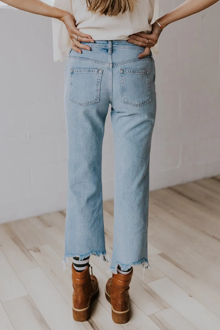 Free People Maggie Mid-Rise Straight Jeans