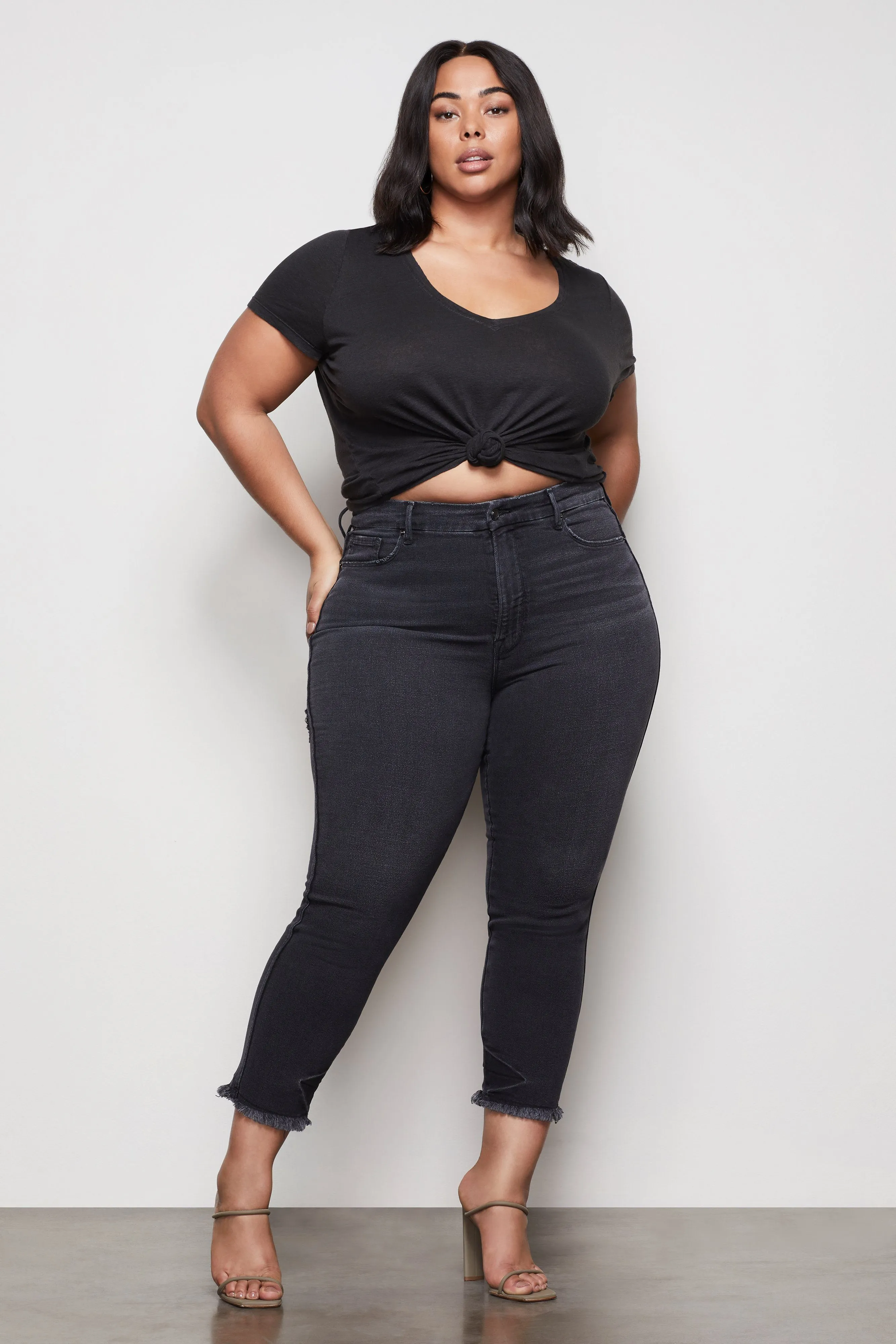 GOOD CURVE SKINNY | BLACK085