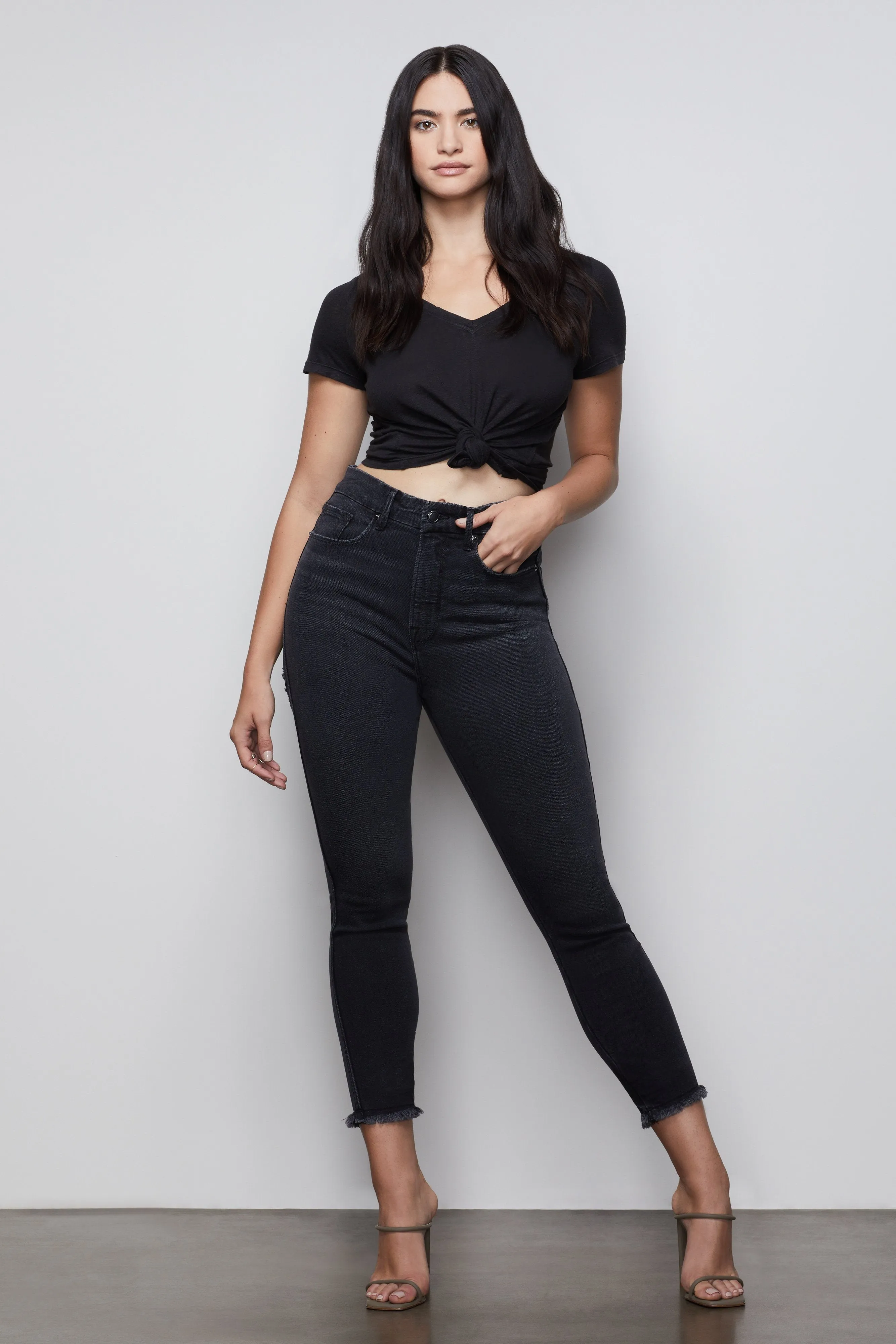 GOOD CURVE SKINNY | BLACK085