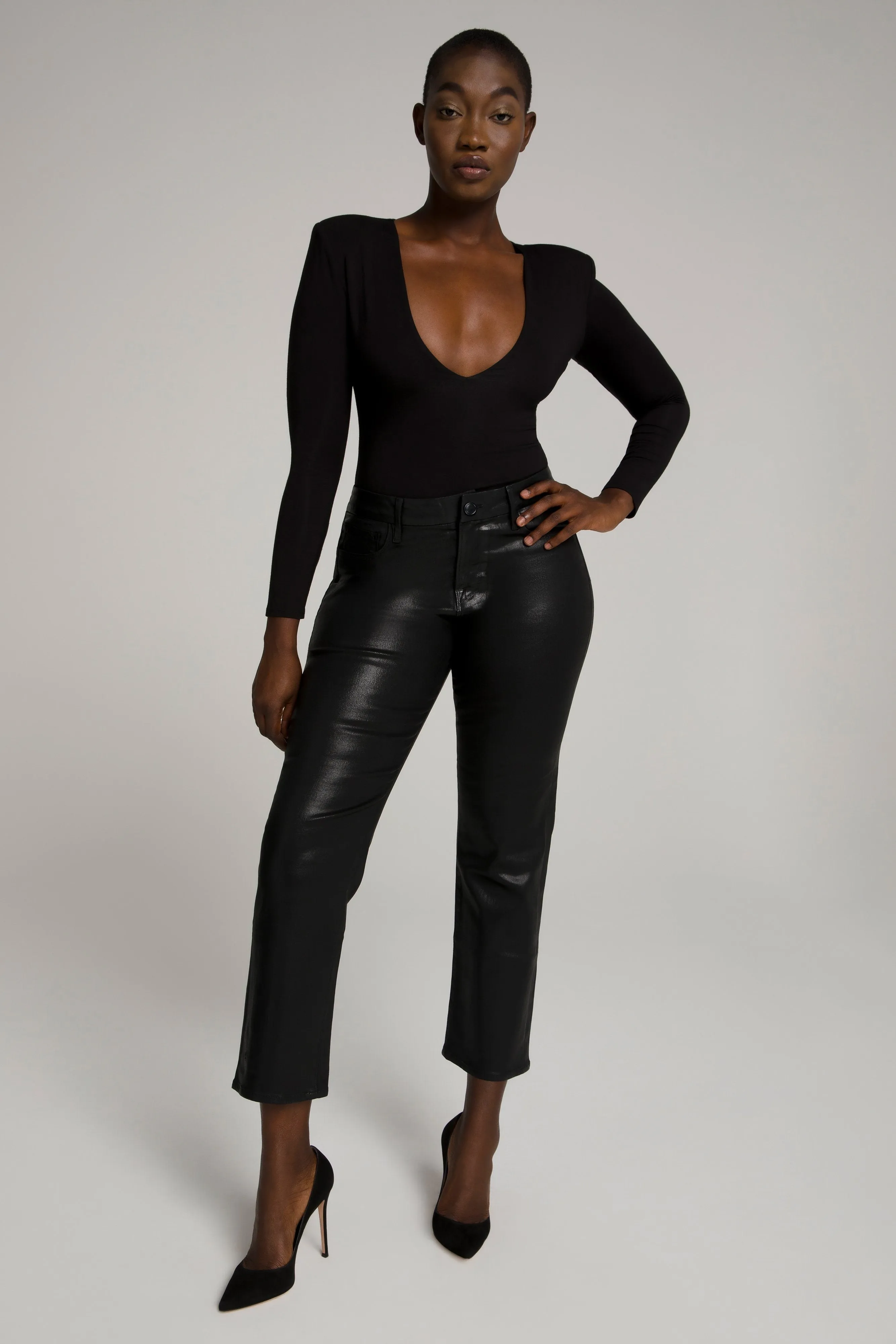 GOOD STRAIGHT COATED | BLACK103