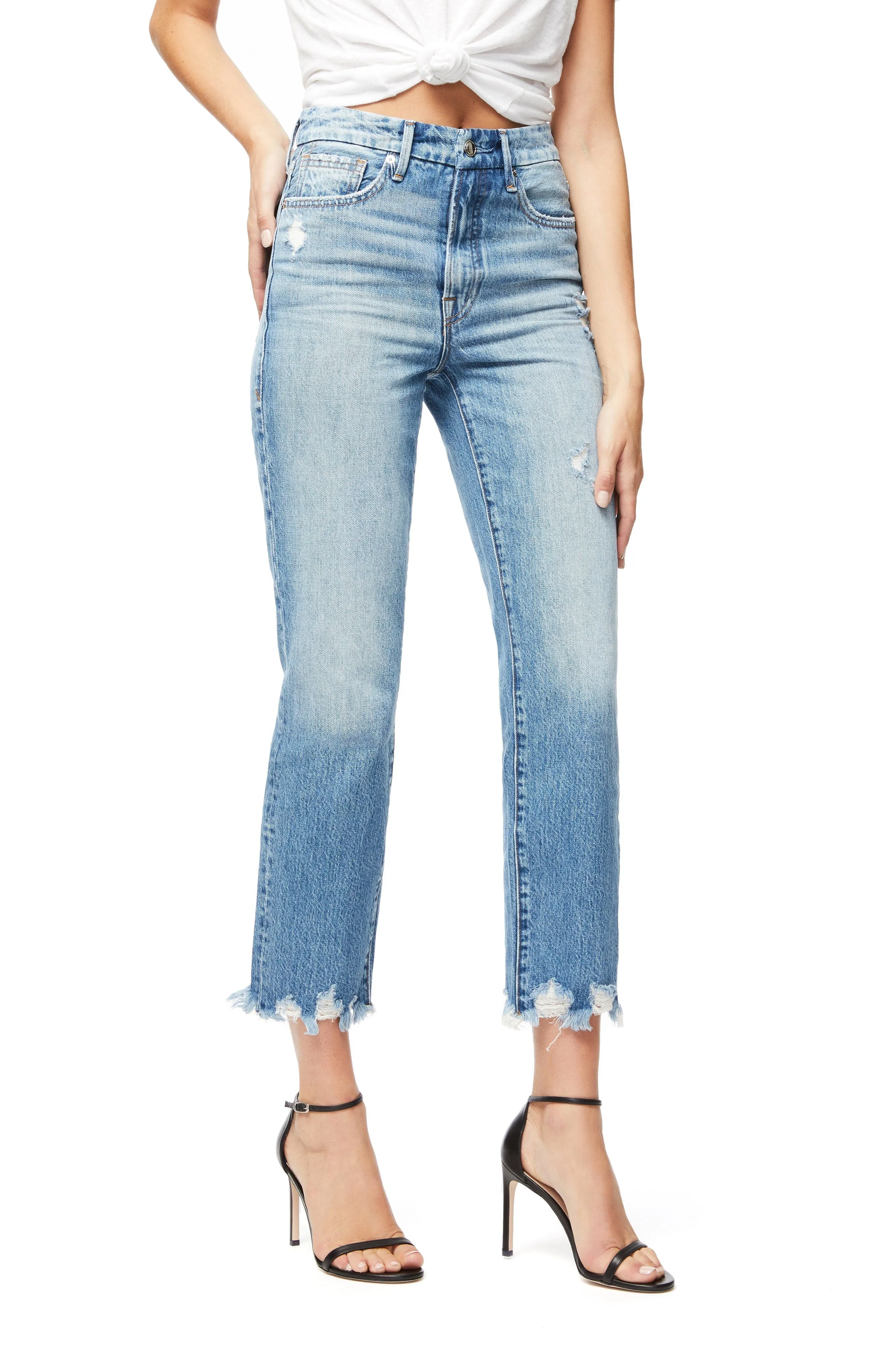GOOD VINTAGE CHEWED HEM | BLUE245