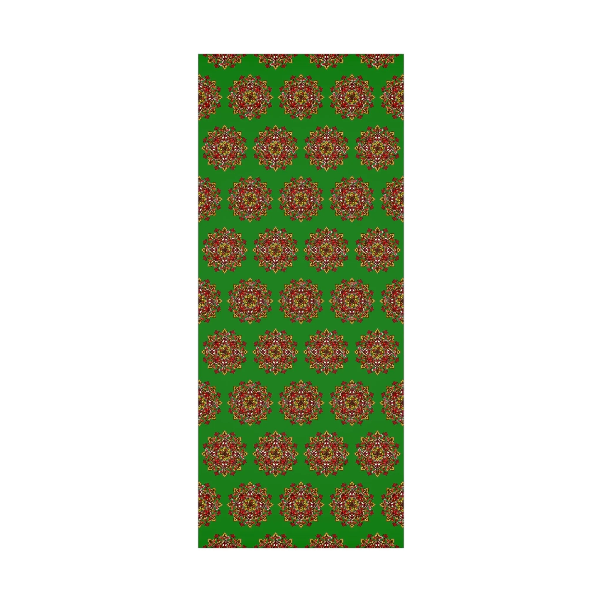 Green Mandala Art Gift Wrap Paper - Premium Quality for Christmas Gifts