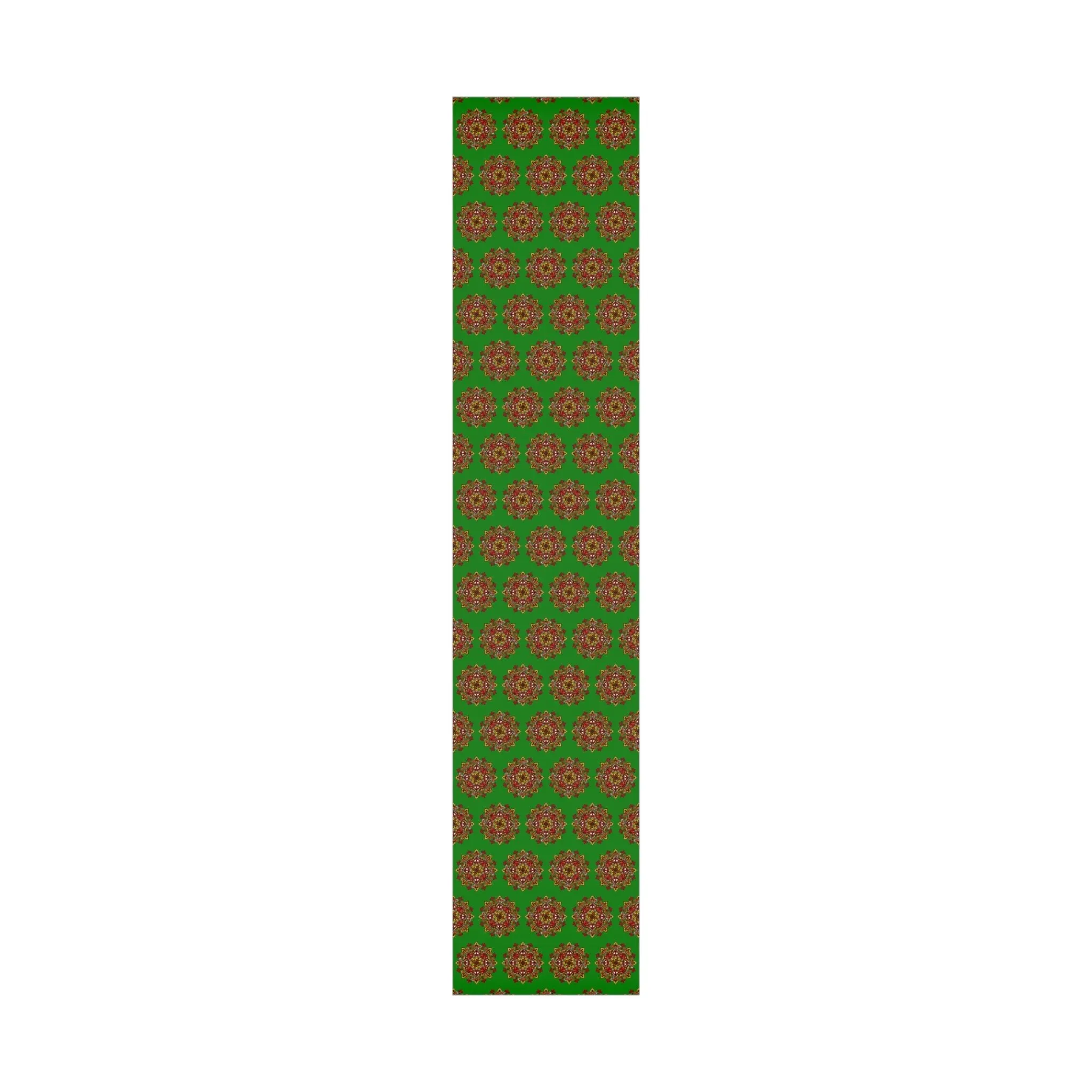 Green Mandala Art Gift Wrap Paper - Premium Quality for Christmas Gifts