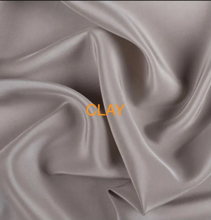 HARUKA DRESS in SILK  (Clay,  Crocus, Aquamarine,  Persimmon, Delft Blue, Chartreuse....shown in white cotton)