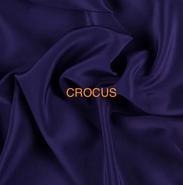 HARUKA DRESS in SILK  (Clay,  Crocus, Aquamarine,  Persimmon, Delft Blue, Chartreuse....shown in white cotton)