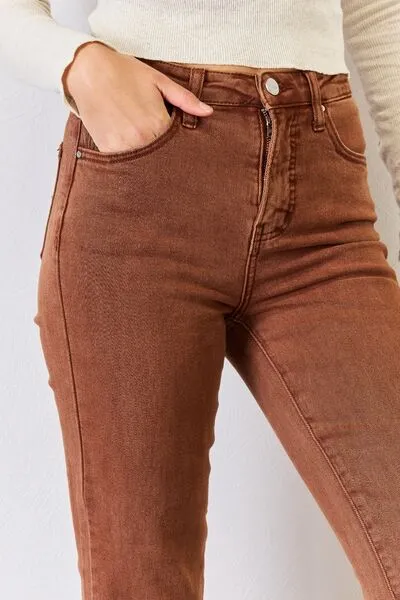 High Rise Straight Jeans