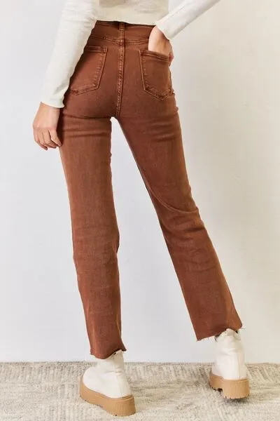 High Rise Straight Jeans