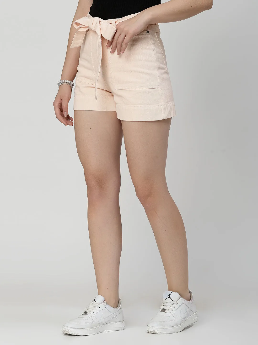 Hot Denim Peach Shorts For Women
