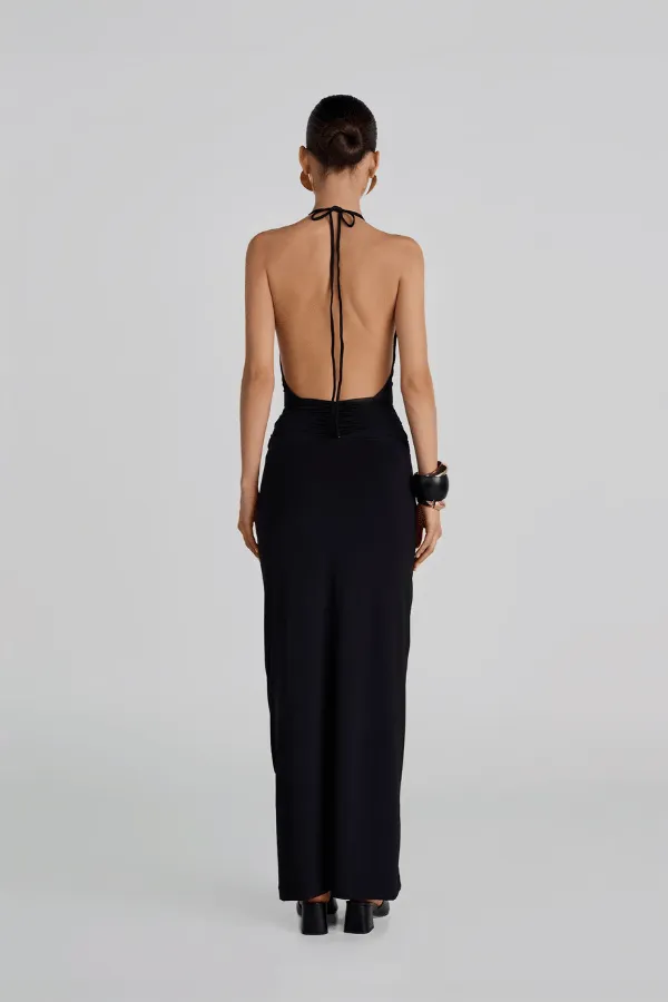 Stunning Black Maxi Dress by Lirio - Elegant and Flowy