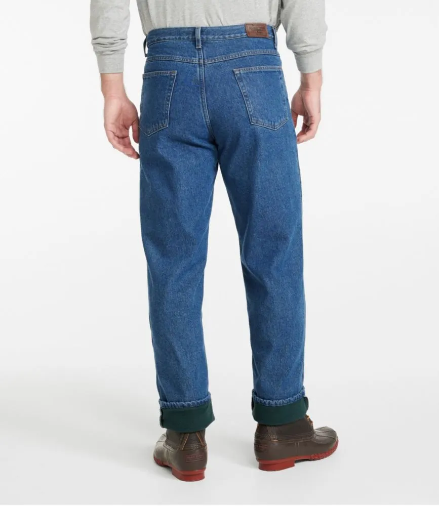 Men's Double L® Jeans, Relaxed Fit, Fleece-Lined