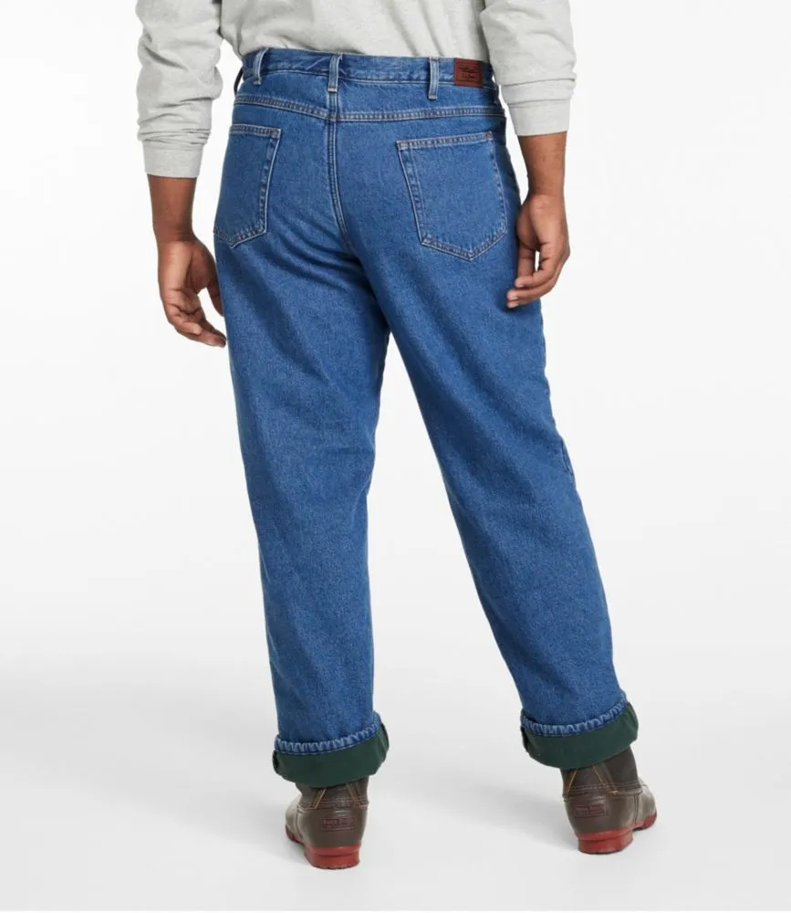 Men's Double L® Jeans, Relaxed Fit, Fleece-Lined