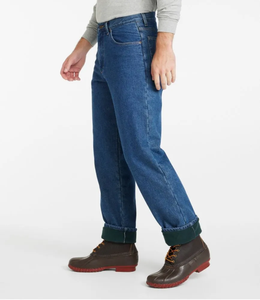 Men's Double L® Jeans, Relaxed Fit, Fleece-Lined