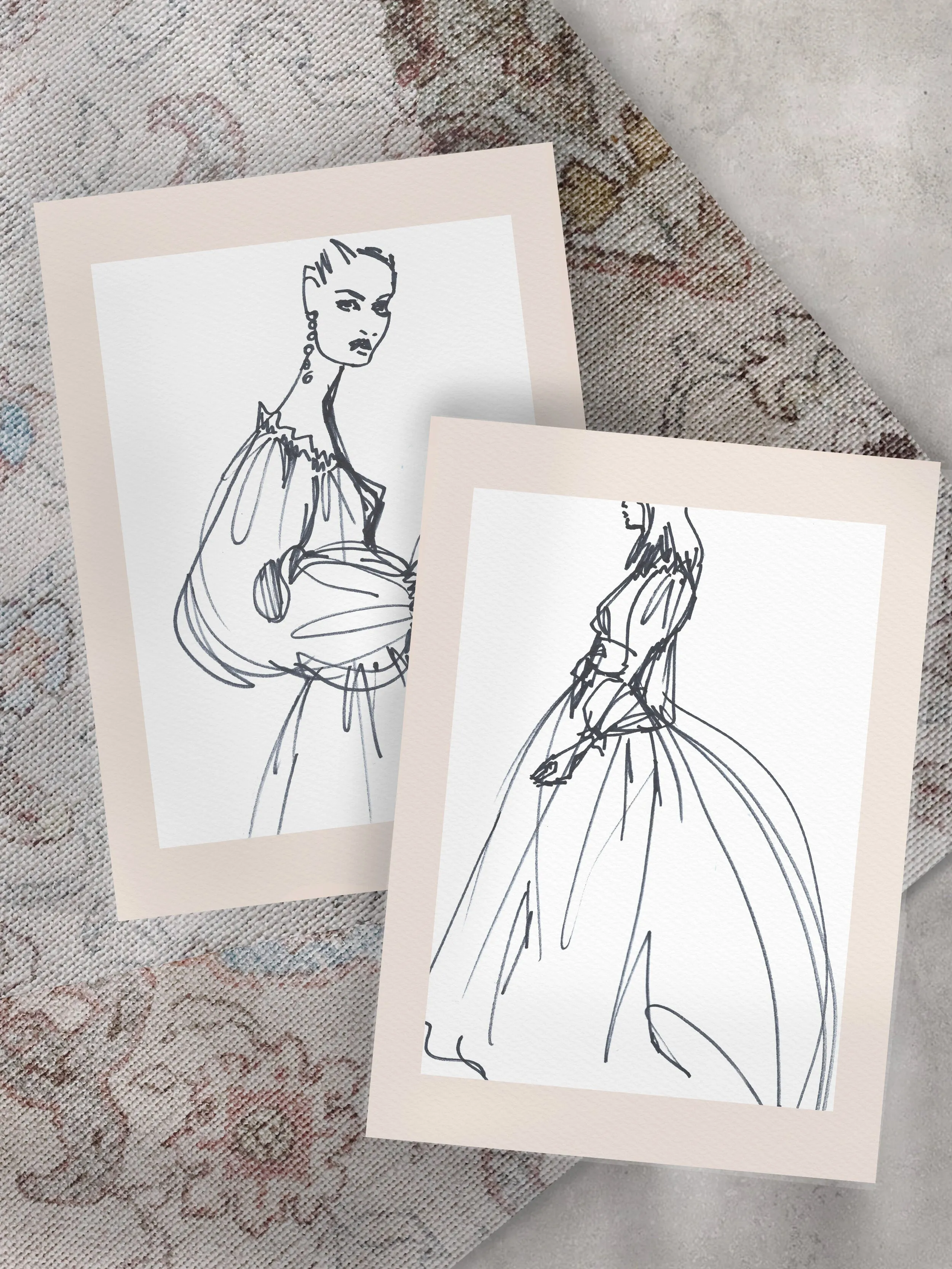No. 1 'The Bardot'   No. 2 'La Muse'