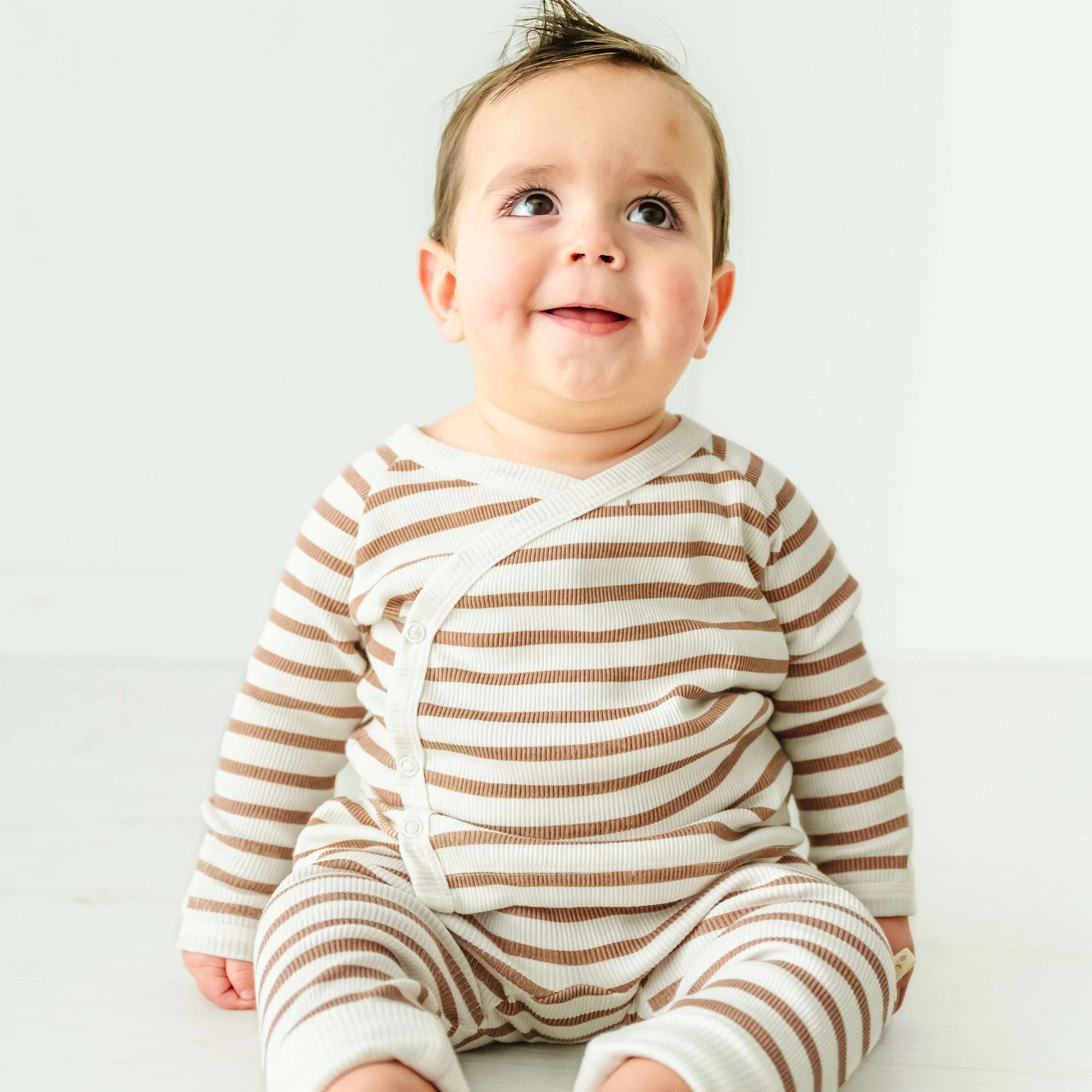 Organic Baby Top & Pants Set | Stripes