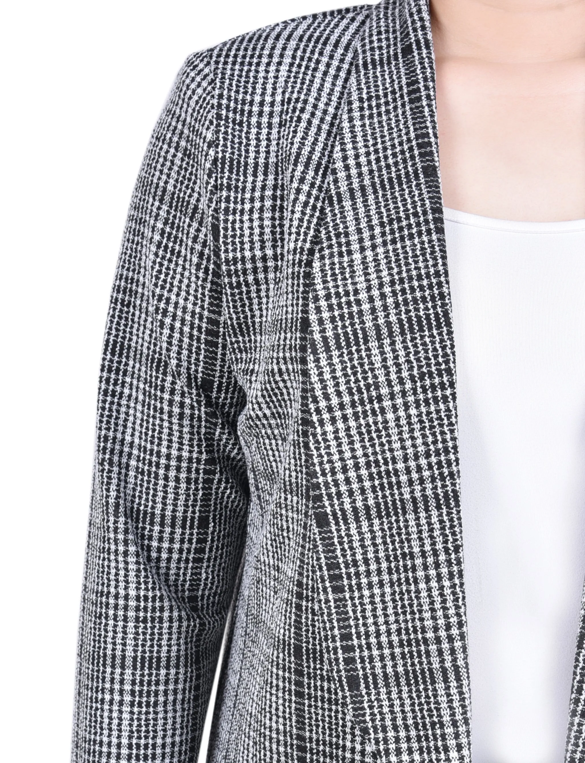 Petite Long Sleeve Ponte Jacket