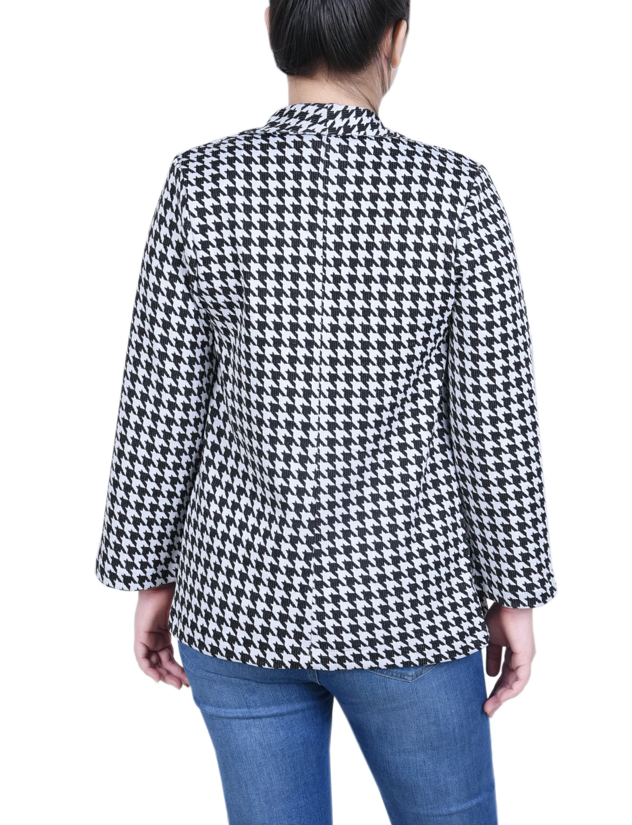 Petite Long Sleeve Ponte Jacket