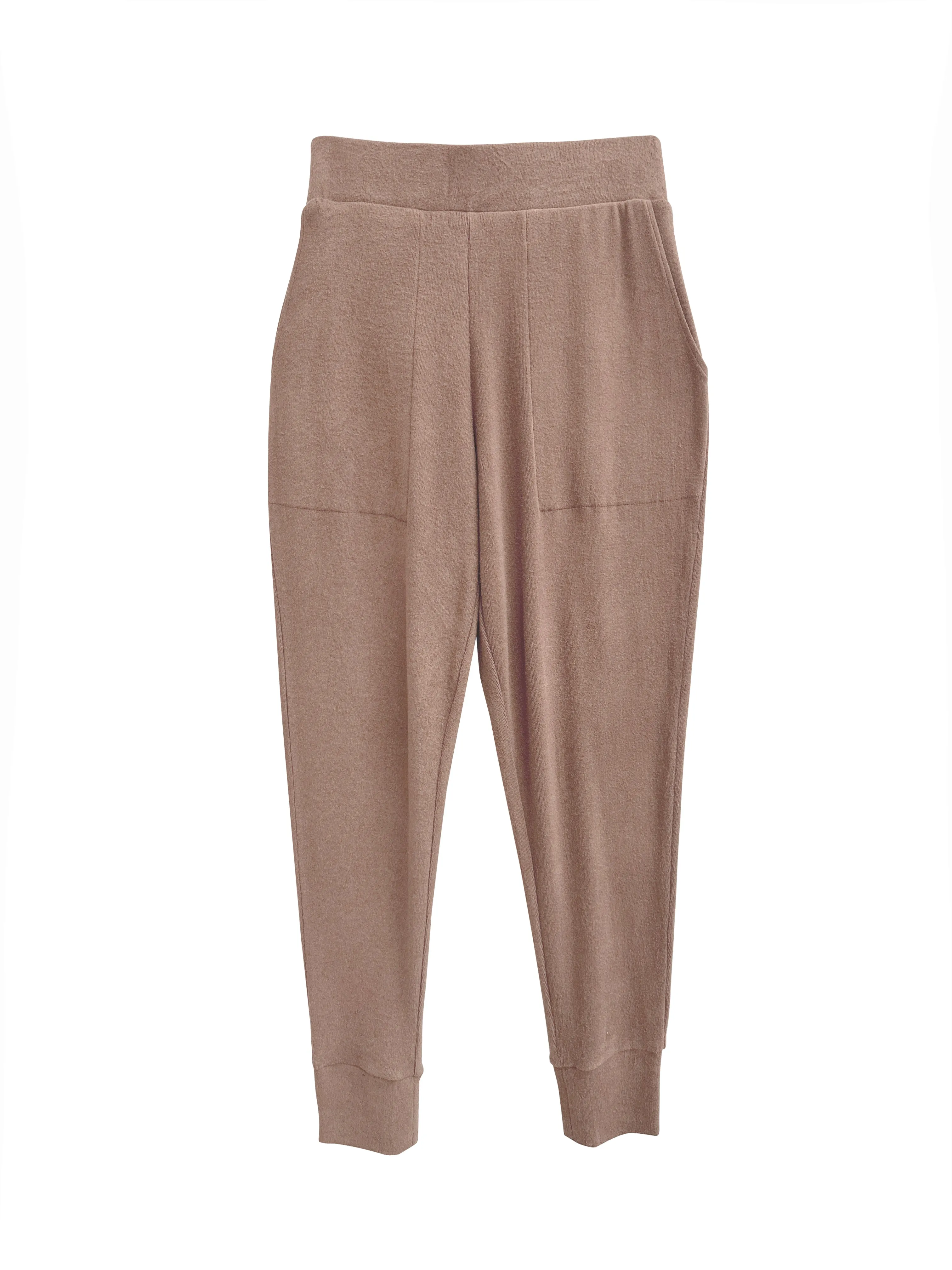 Plus Size Comfort Luxe Collection Cozy Knit Jogger Pants