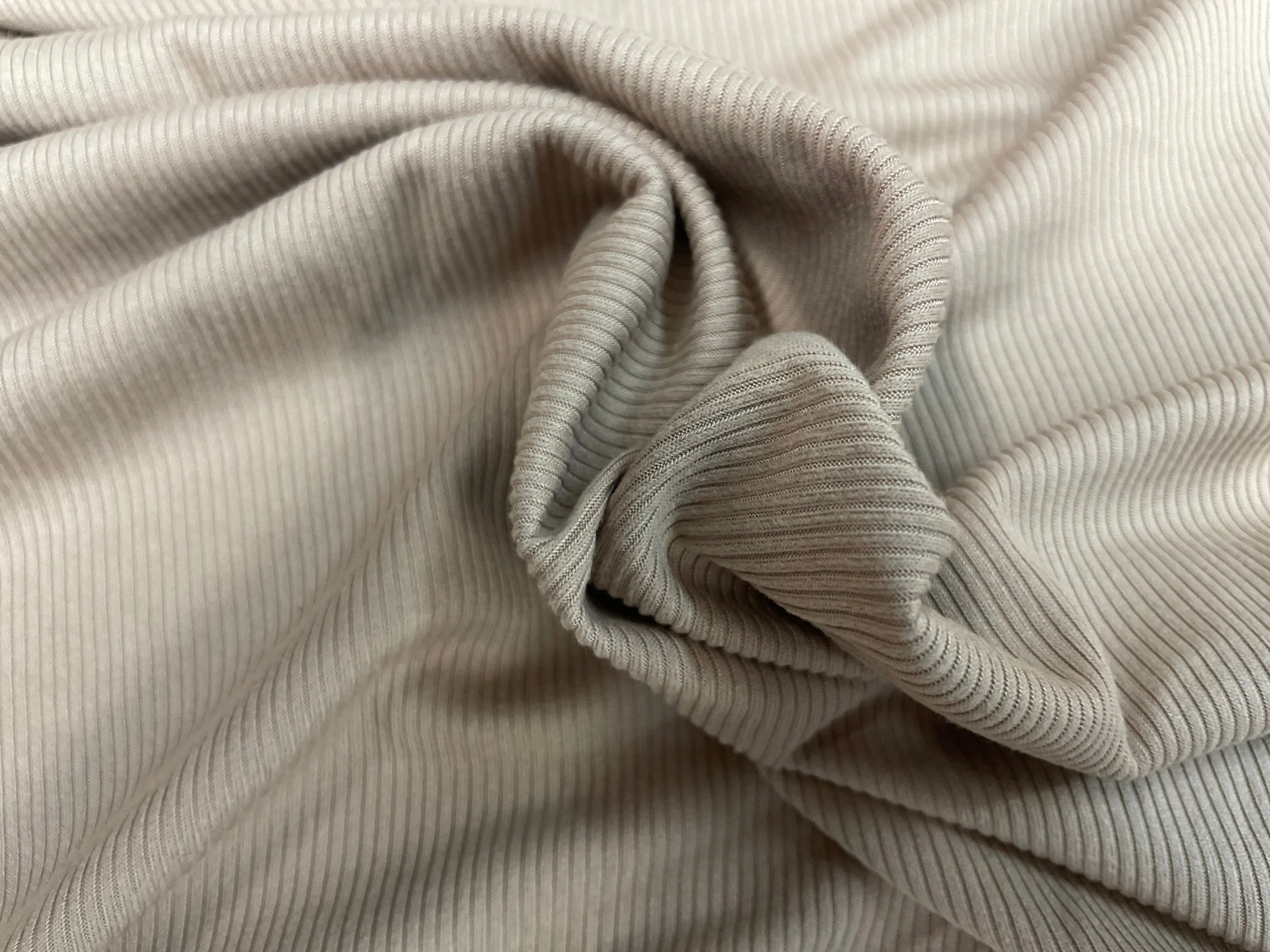 Rayon Knit Ribbed - Beige