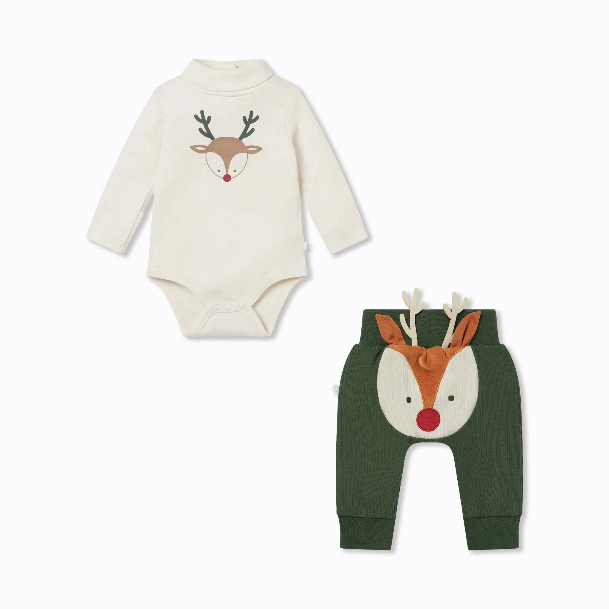 Reindeer Bodysuit & Joggers Outfit