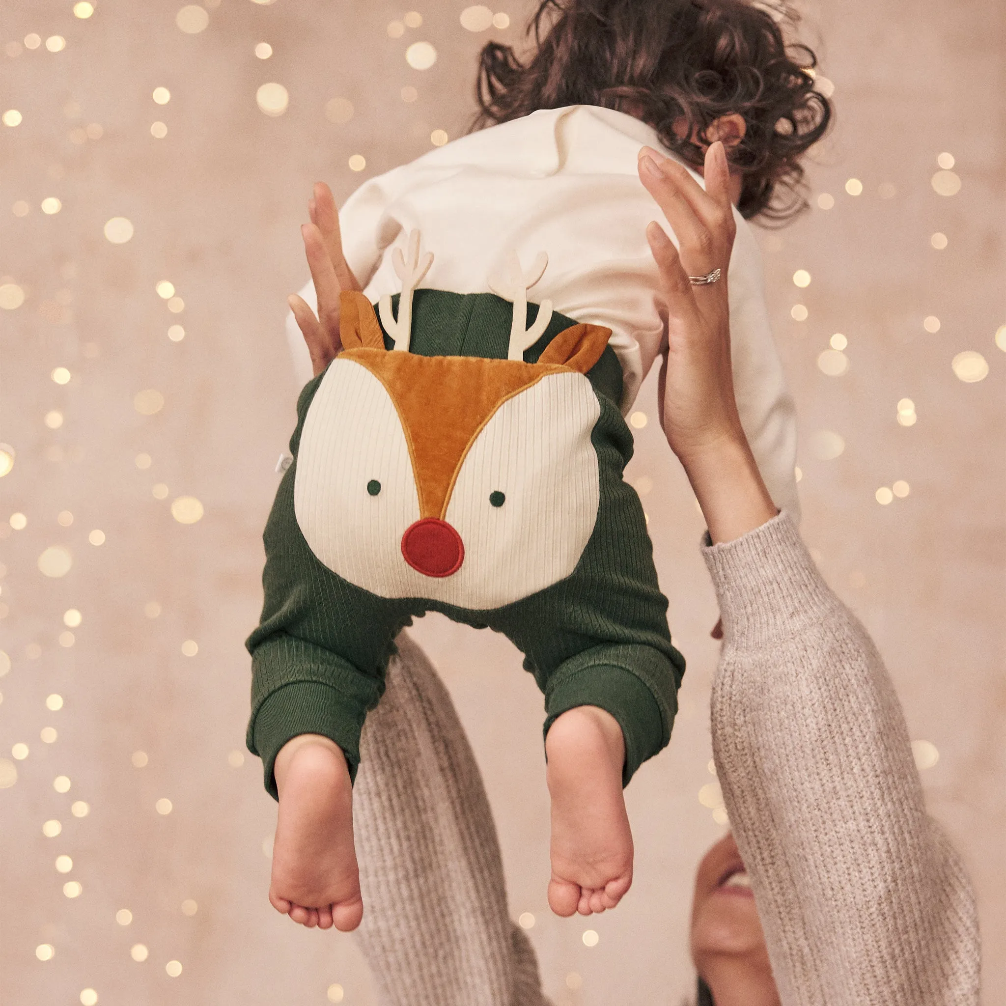 Reindeer Bodysuit & Joggers Outfit
