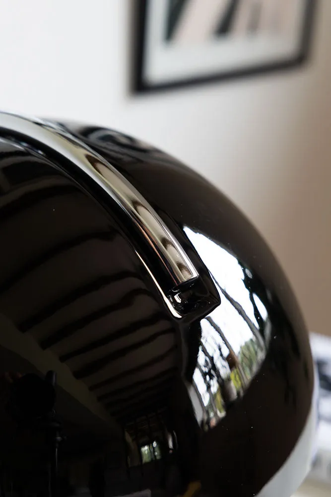 Retro Black Glass Table Lamp