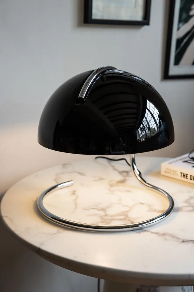 Retro Black Glass Table Lamp