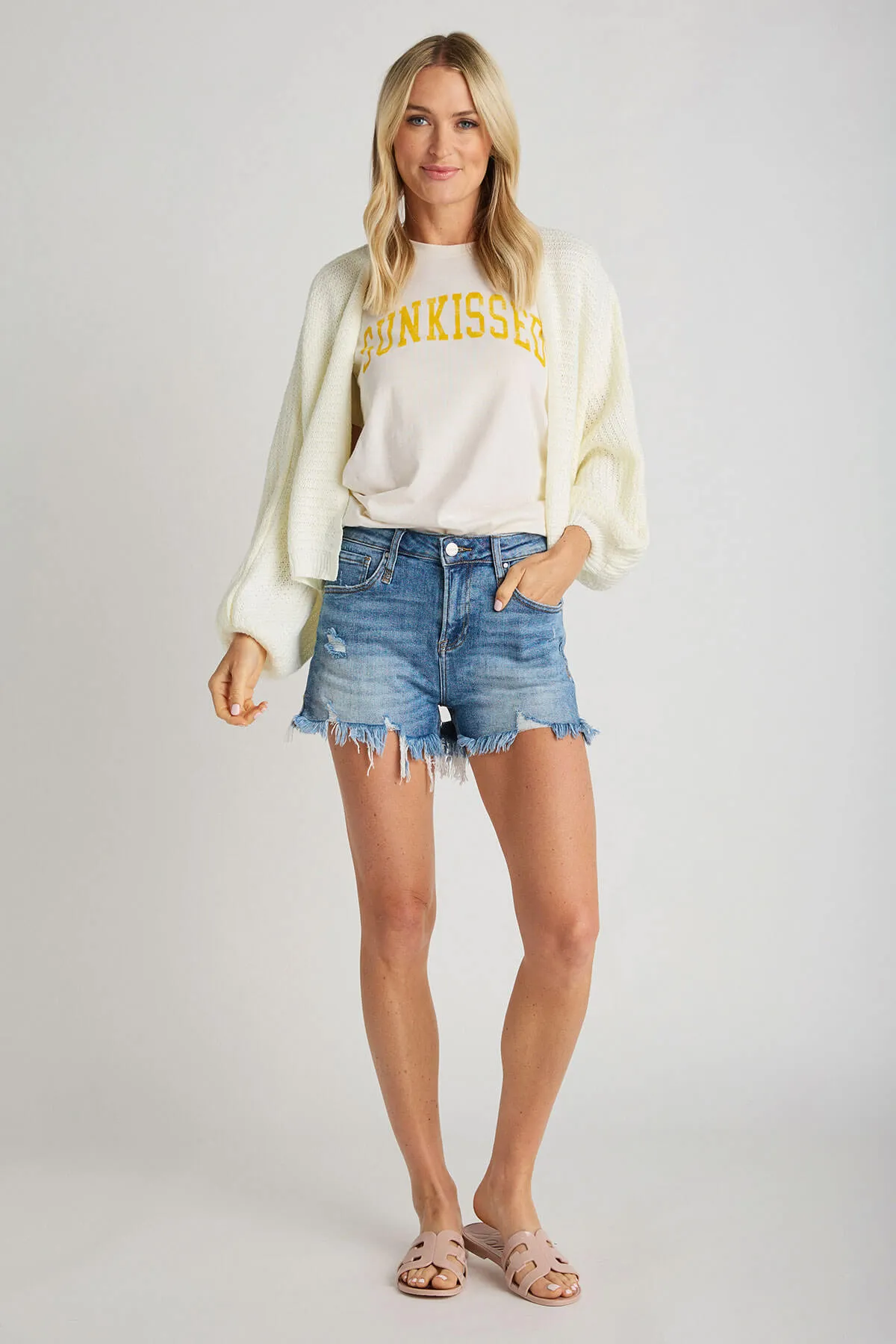 Risen Denim Shorts