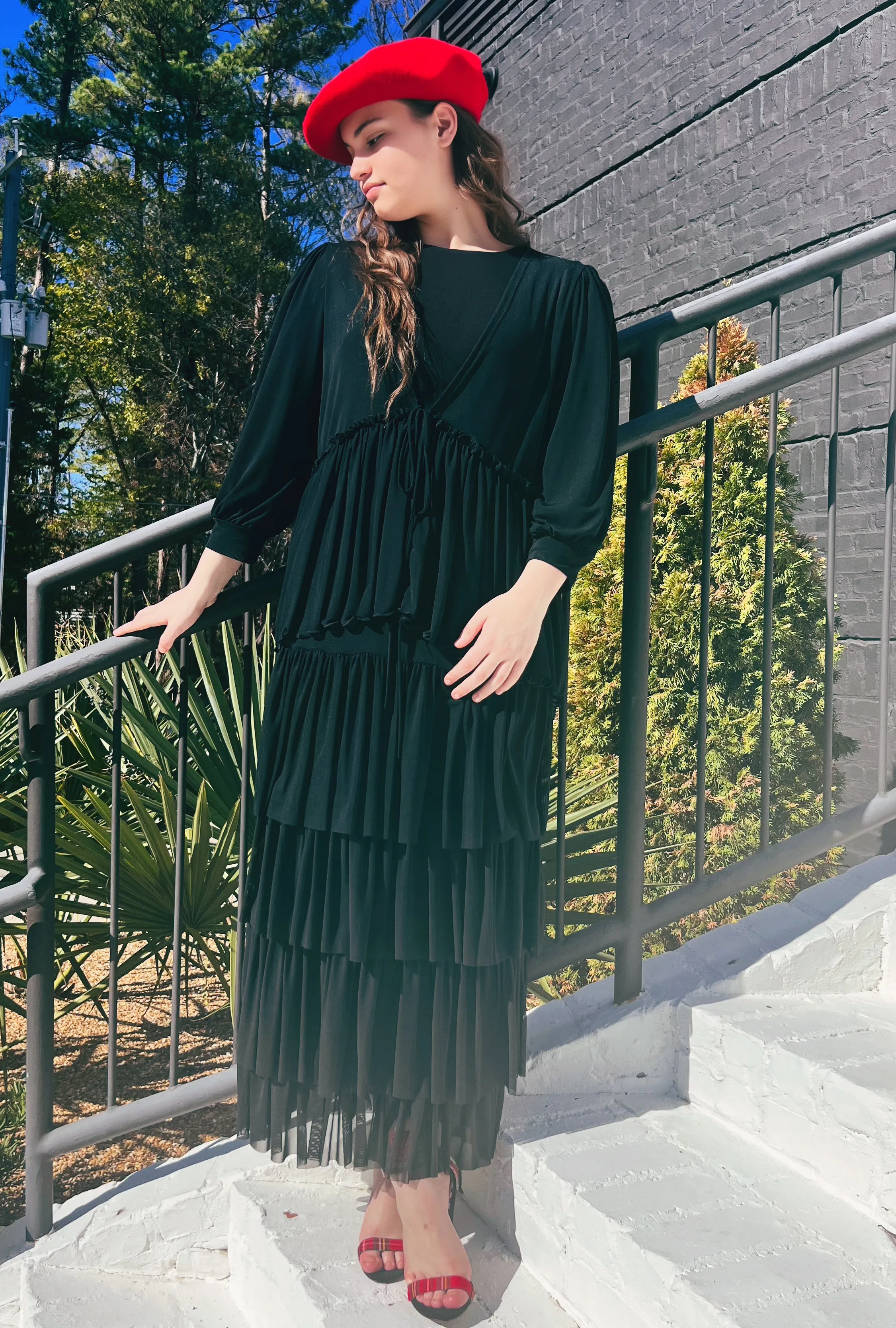 Scottie Mesh Layered Skirt