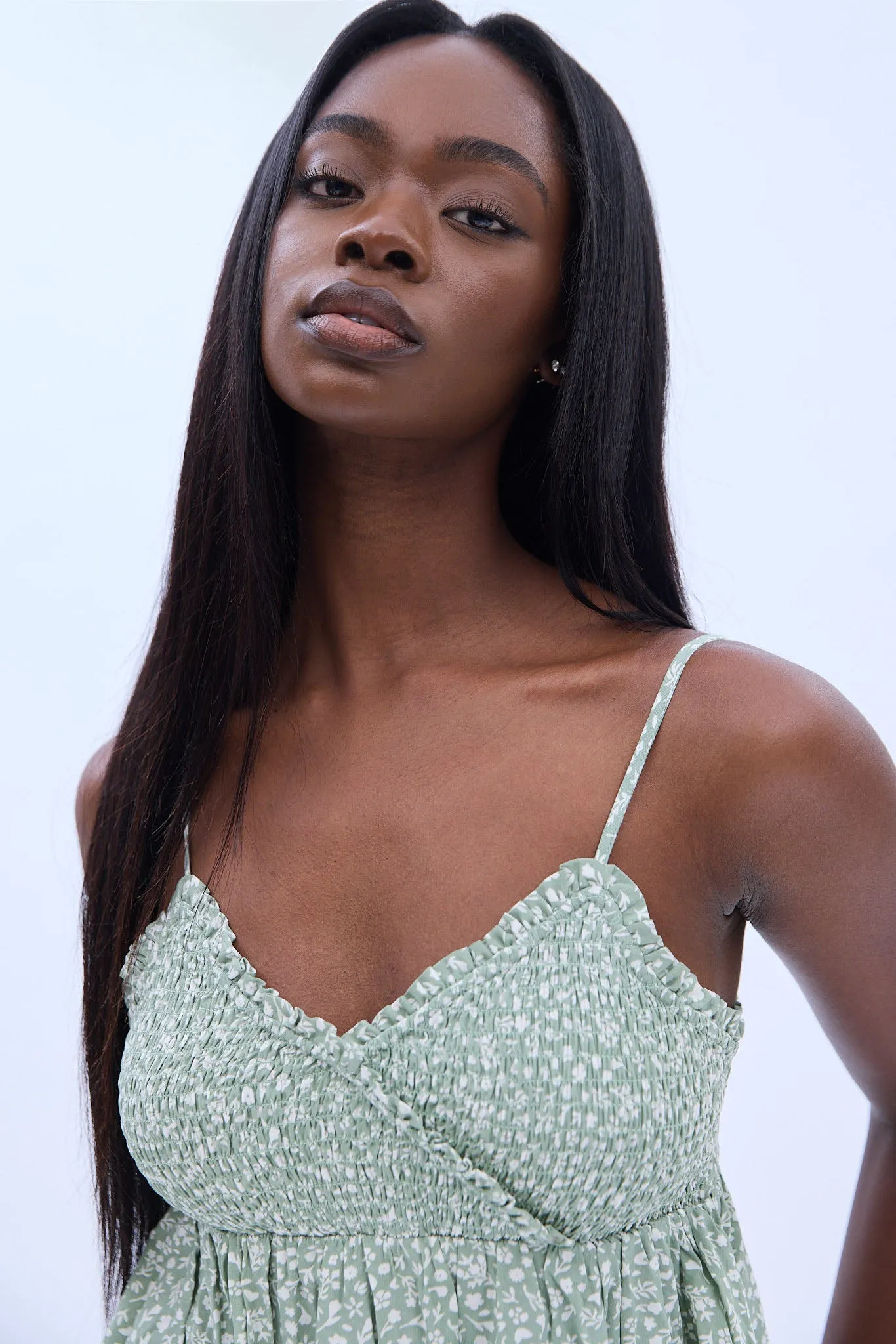 Smocked Babydoll Camisole