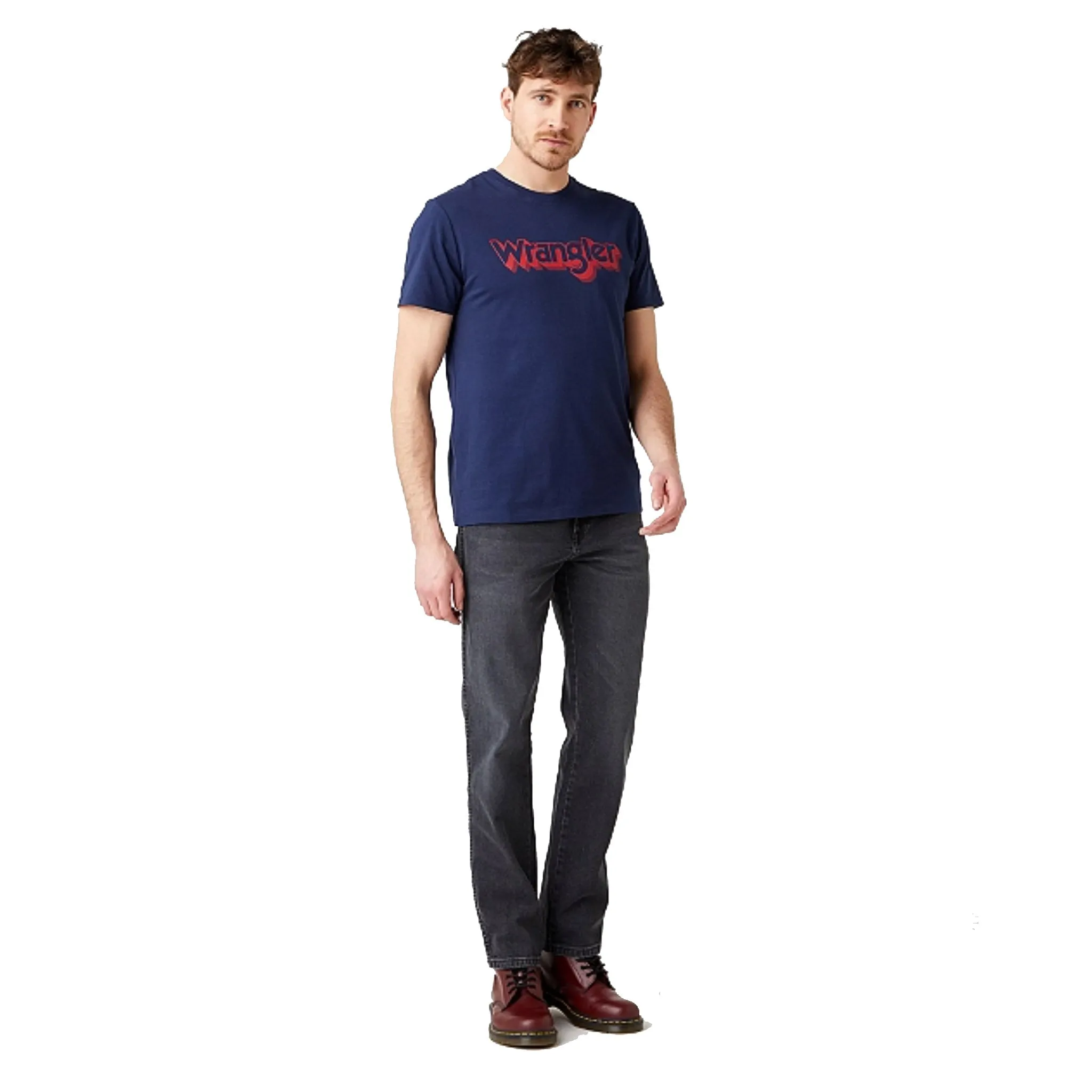 Wrangler Logo Tee - Navy