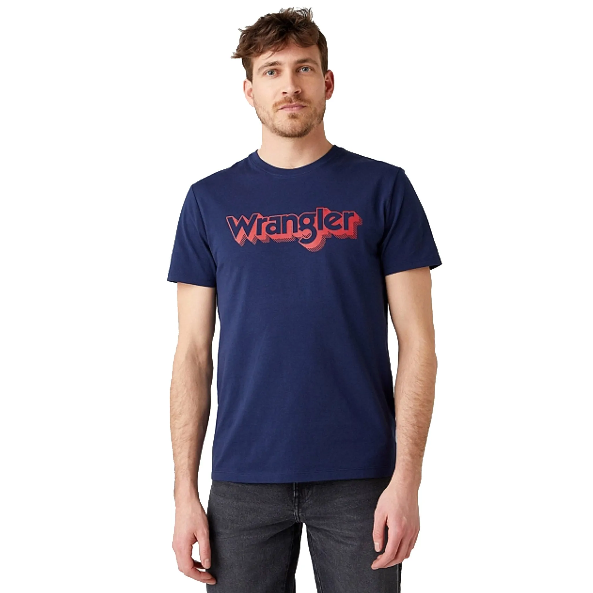 Wrangler Logo Tee - Navy